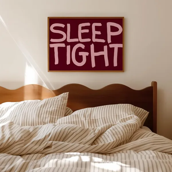Sleep Tight Minimalist Typography Art Print
