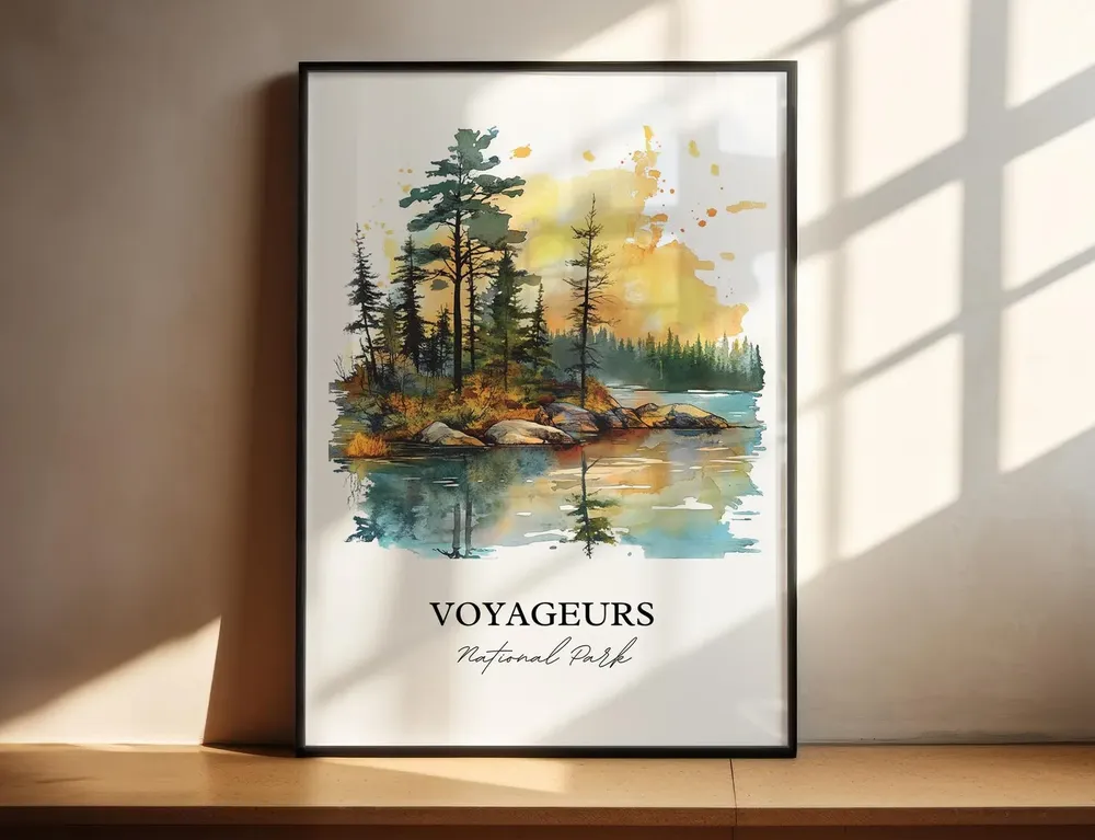 Voyageurs National Park Travel Poster, Minnesota - Image 4