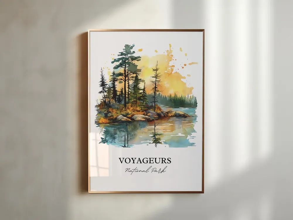 Voyageurs National Park Travel Poster, Minnesota - Image 2