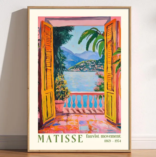 Matisse Open Window Fauvism Vintage Modern Art Print
