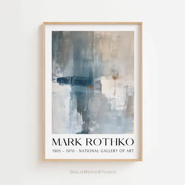 Mark Rothko Art Print, Gallery Wall Decor for Living Room