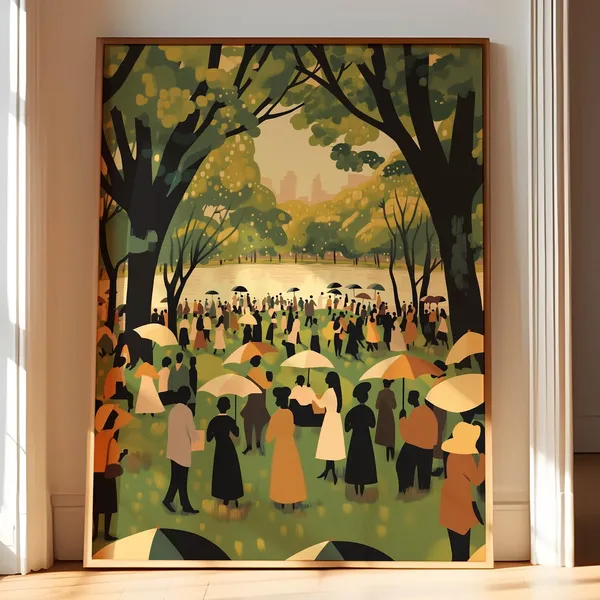 African Wall Art Black Prints, Vintage Oil Painting