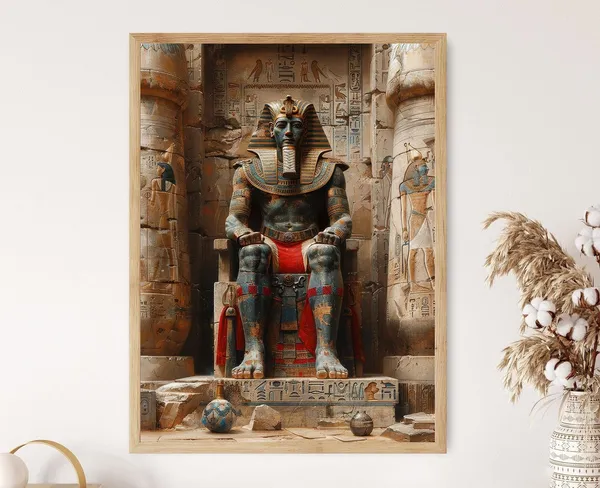 Pharaoh Amenhotep III, Ancient Egypt Art Print