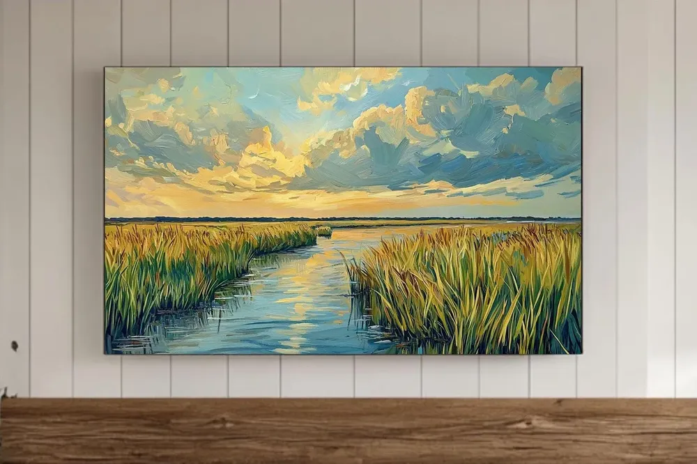 Low Country Marsh Watercolor Art Print