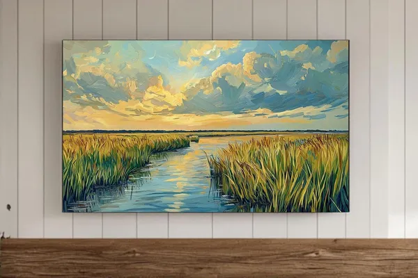 Low Country Marsh Watercolor Art Print