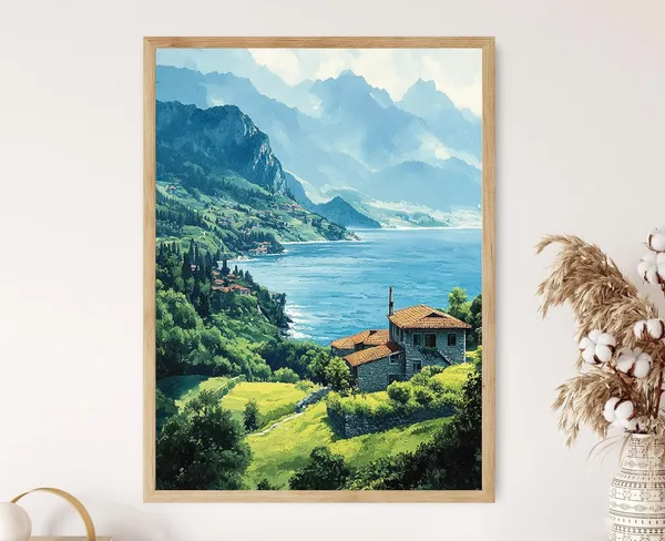 Black Sea Coast Trabzon Landscape Art Print