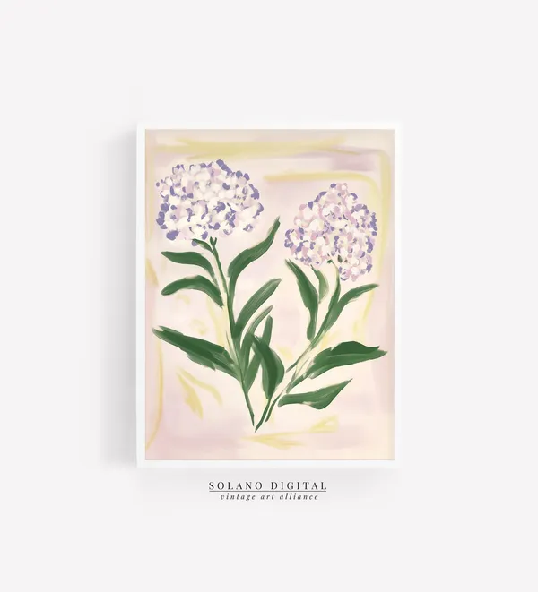 Modern Southern Floral Art Print, Stylish Decor