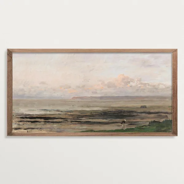 Moody Seascape Poster Print, French Country Decor