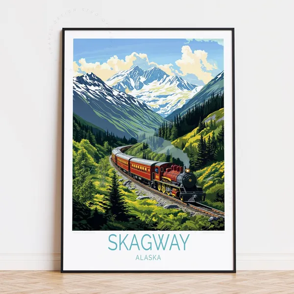 Skagway Alaska Home Decor Wall Art Print