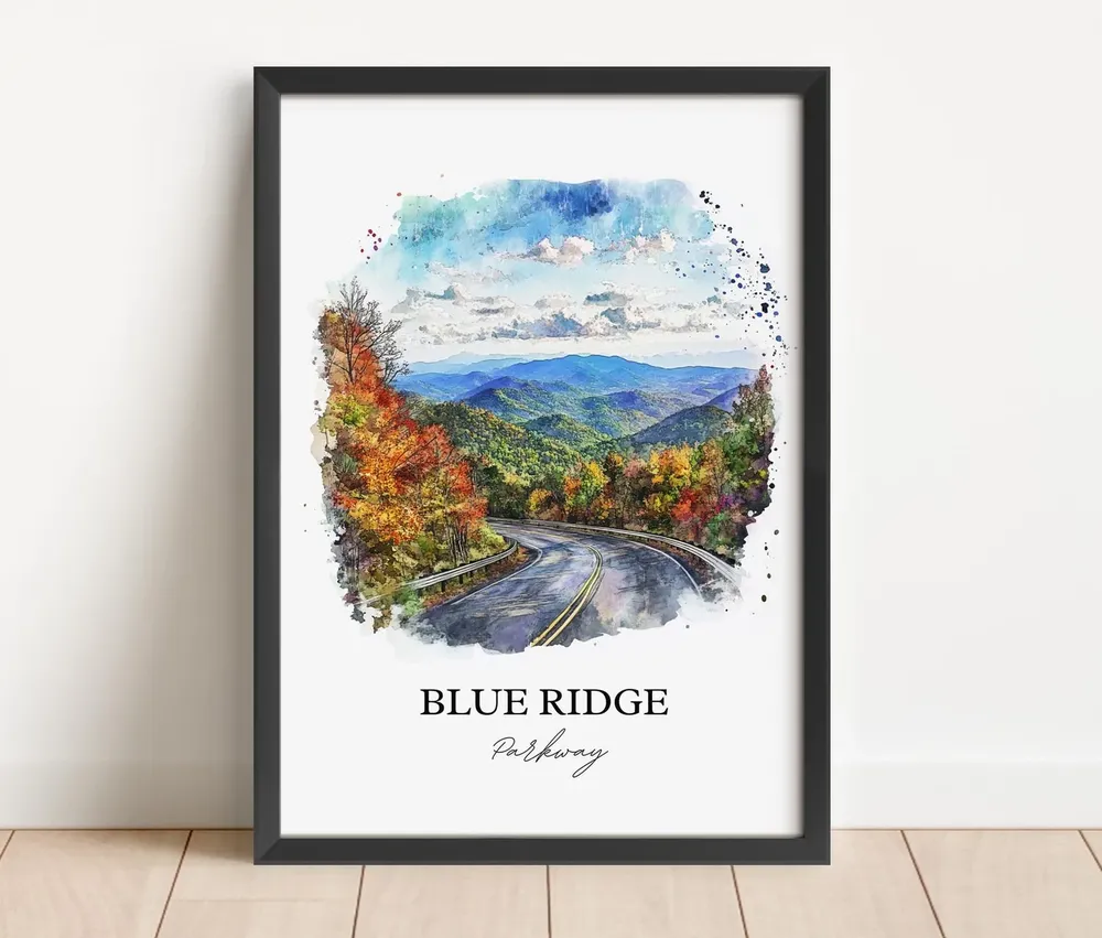 Blue Ridge Parkway Ravensford Nc Wall Art Print - Image 2