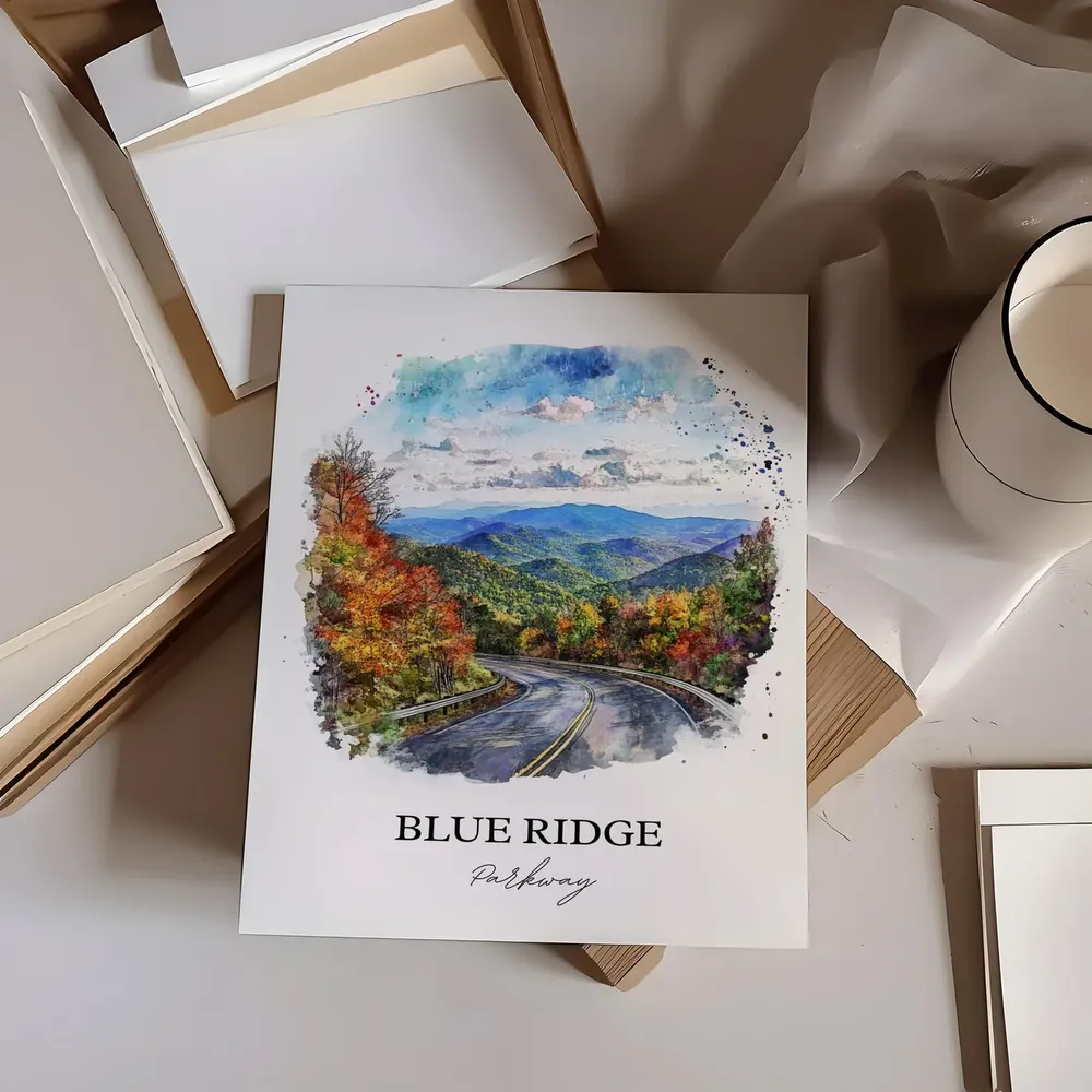 Blue Ridge Parkway Ravensford Nc Wall Art Print - Image 5