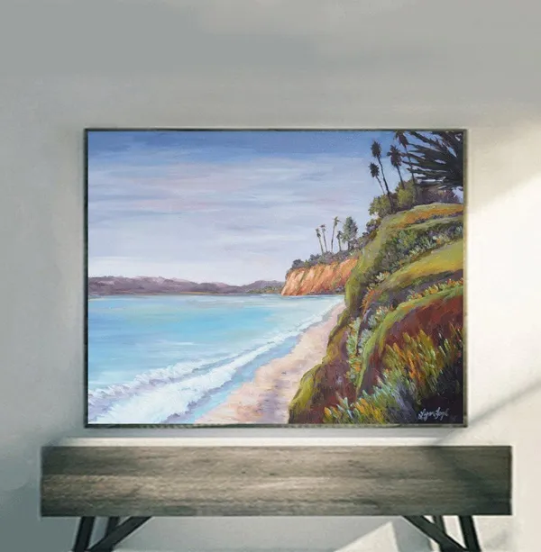 Santa Barbara Butterfly Beach, Wall Art Print