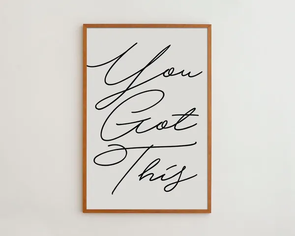 You Got This Motivational Wall Art Print