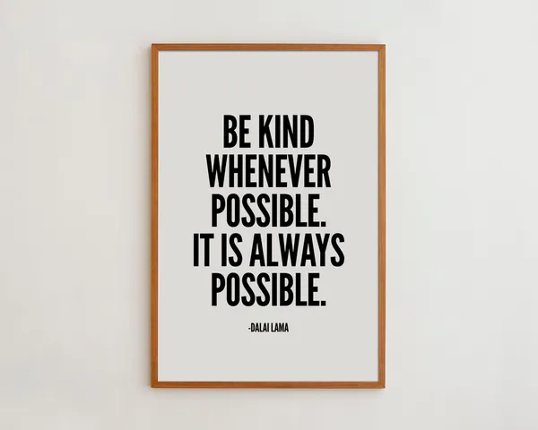 Dalai Lama Quote Typography Art Print