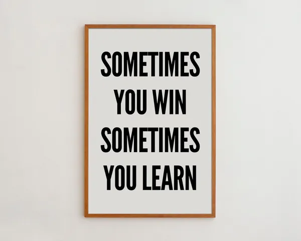 Motivational Quotes Typography Print, Black and White