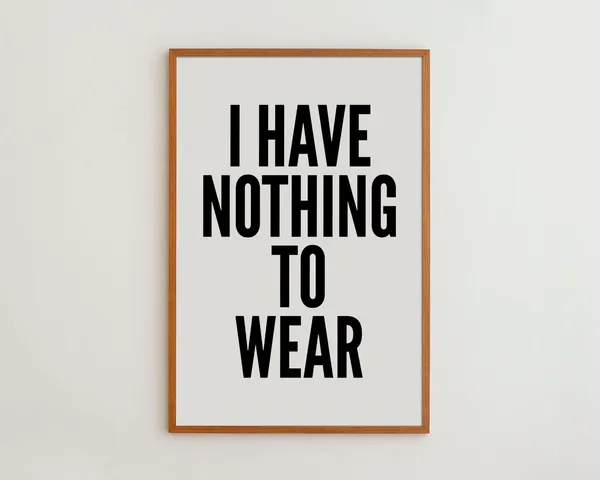 Black And White Fashion Typography Art Print