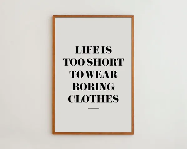Life Is Too Short Typography Art Print