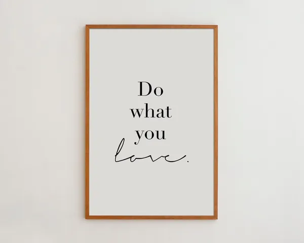 Do What You Love Minimalist Quote Art Print