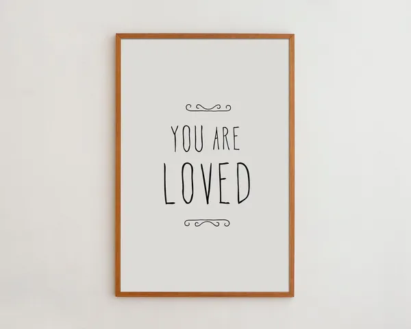 You Are Loved Nursery Art Print, Minimalist
