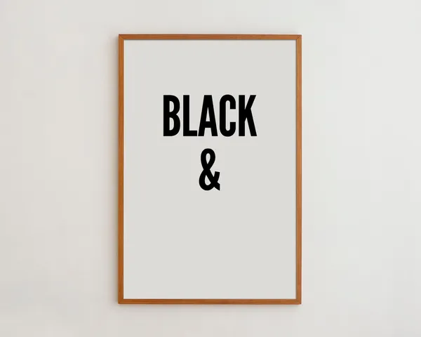 Black White Typography Art Print, Modern Wall Decor