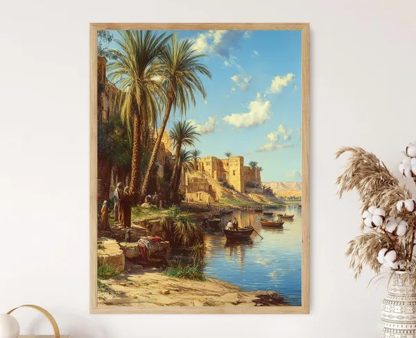 Mesopotamian Riverbank Art Print, Tigris and Euphrates