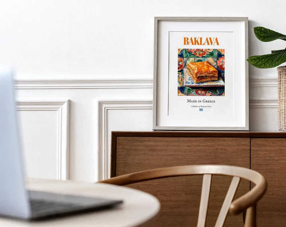 Baklava Traditional Greek Food Kitchen Art Print - Image 4