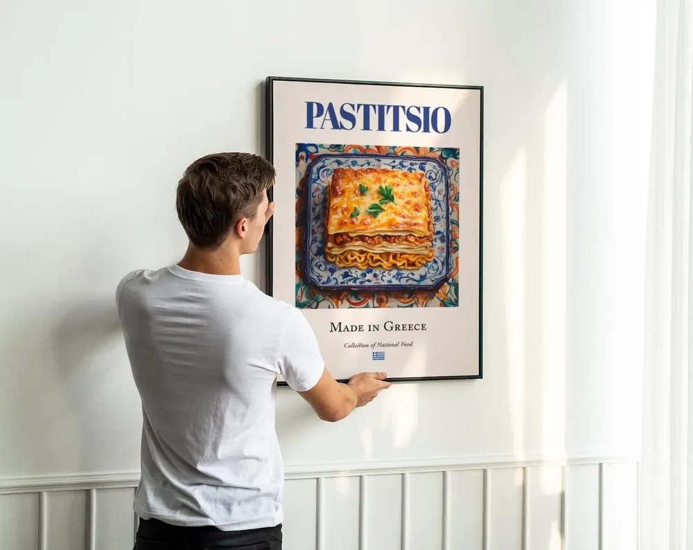 Pastitsio Traditional Greek Cuisine Poster Print - Image 3