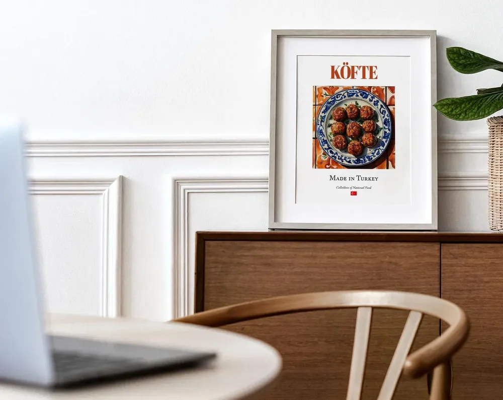 Kofte Turkish Meatballs Kitchen and Restaurant Art Print - Image 4