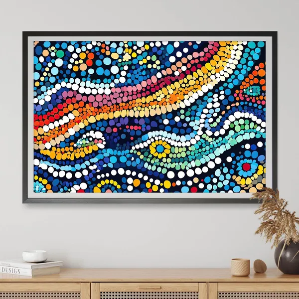 Rhythm Of Flow, Modern Abstract Art Print