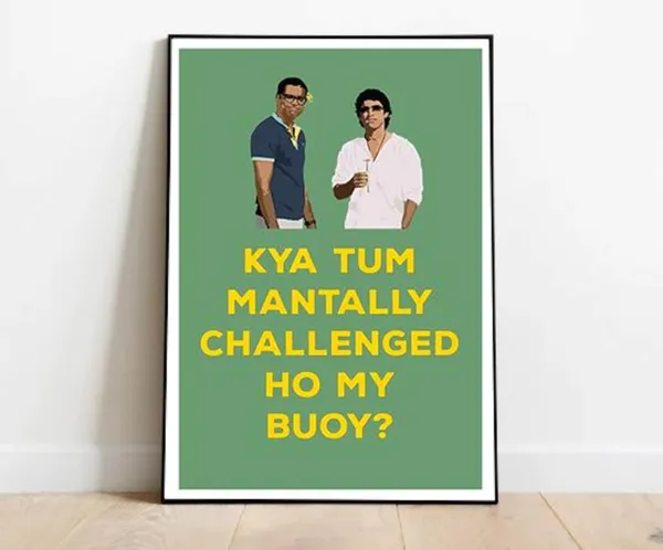 Zindagi Na Milegi Dobara Funny Quote Poster