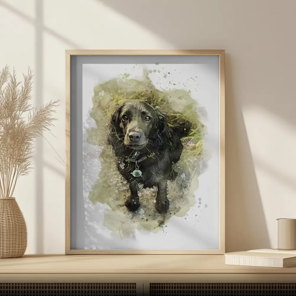Personalized Pet Portrait Custom Dog Watercolor Art Print - Image 6
