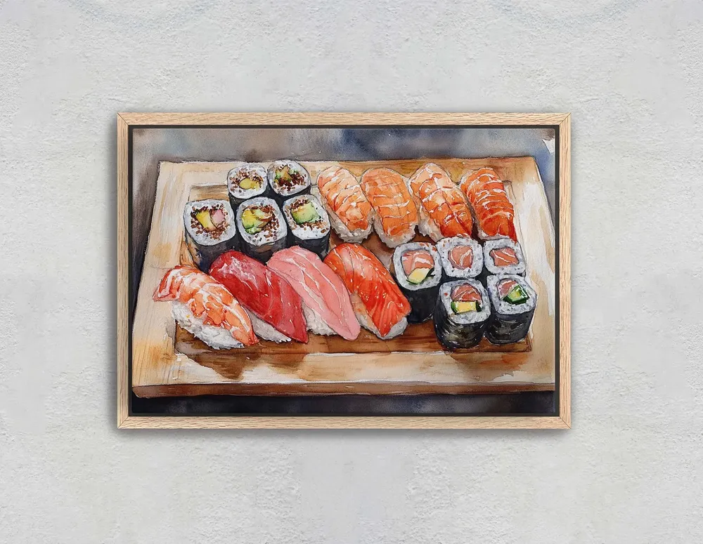 Sushi Print, Kitchen Art Print