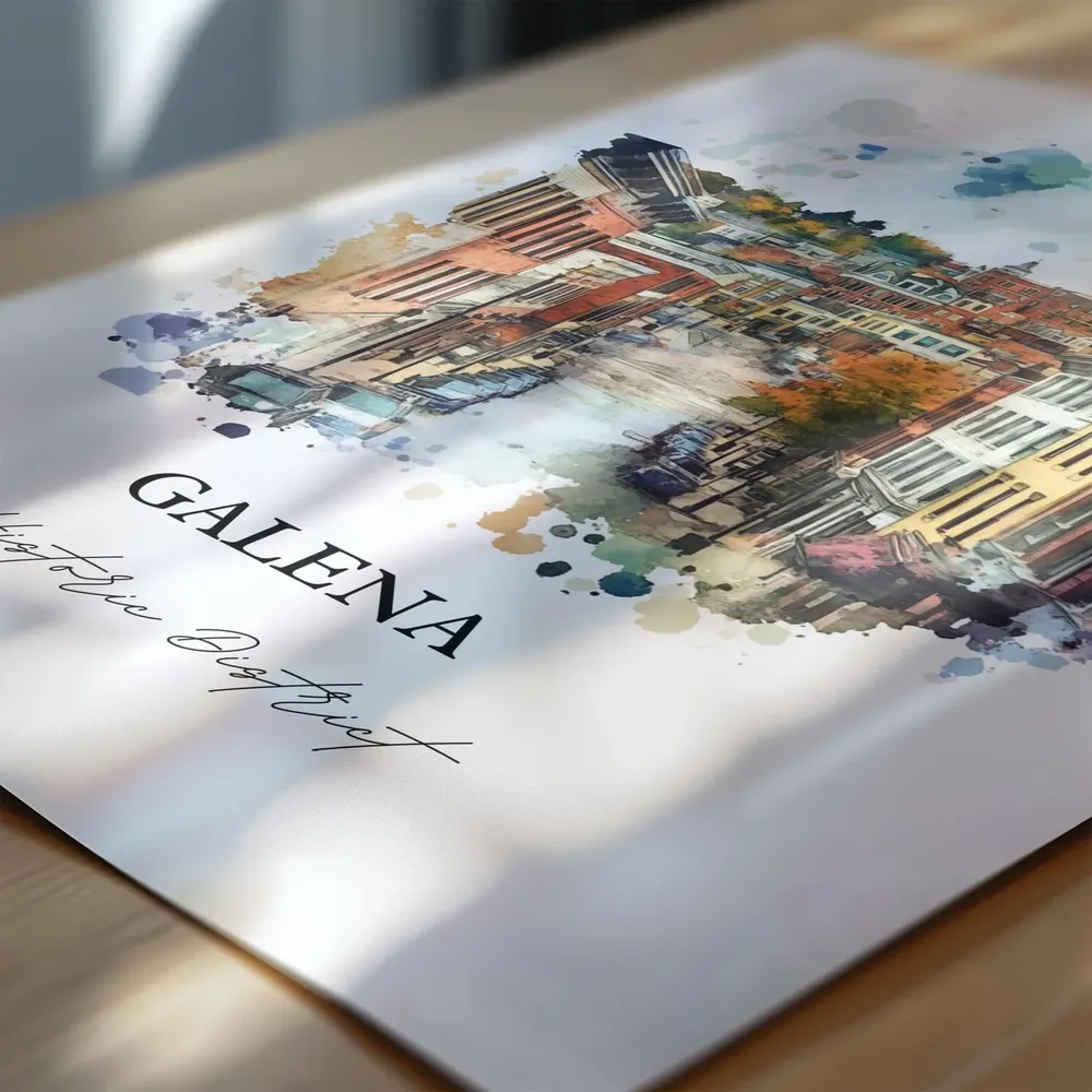 Galena IL Historic District Travel Poster - Image 6