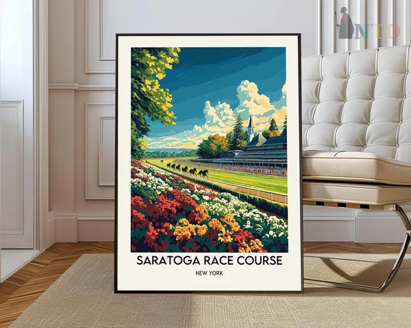 Saratoga Race Course Art Print, New York