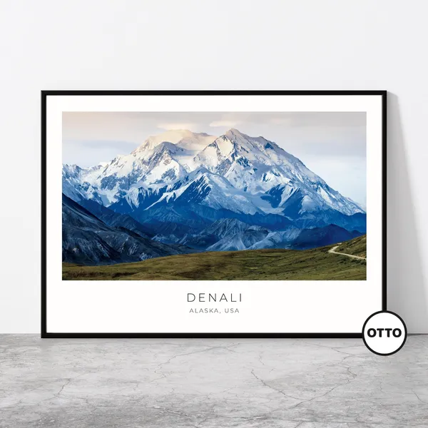 Denali National Park, Mount McKinley Travel Poster