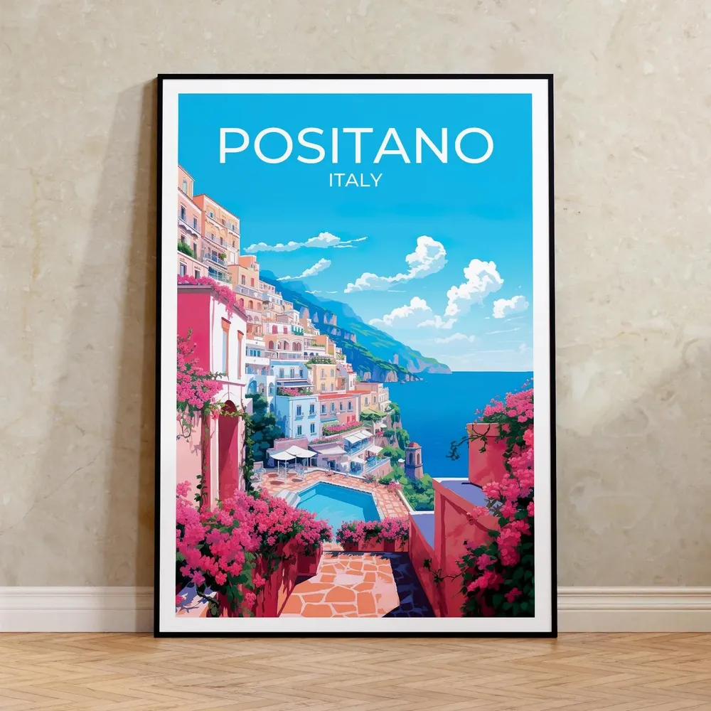 Positano Wall Art Italy Poster