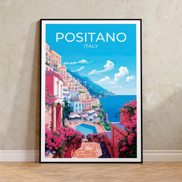 Positano Wall Art Italy Poster