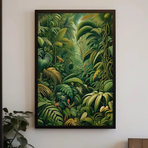 Henri Rousseau Tropical Jungle Oil Painting Art Print