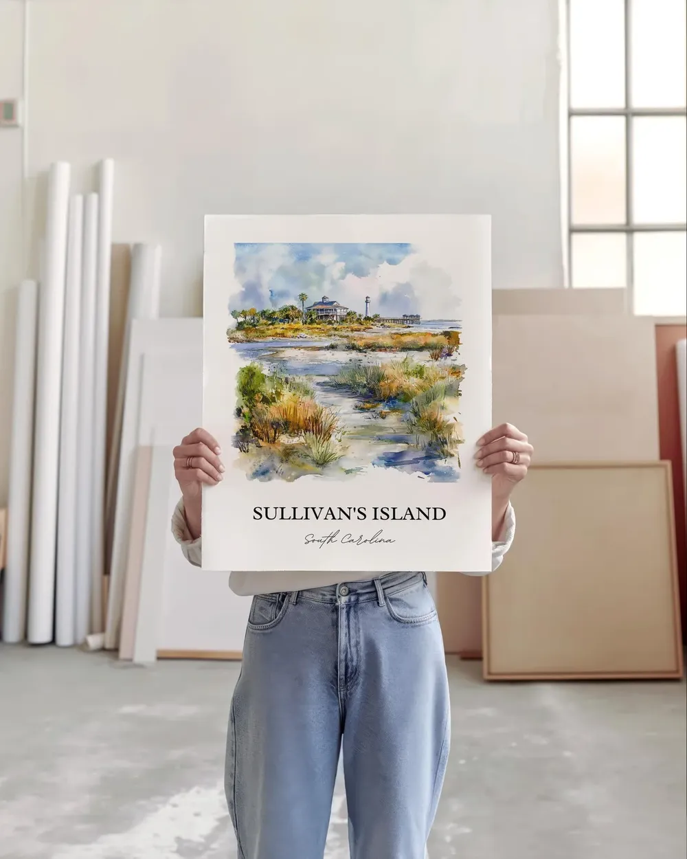 Sullivan's Island SC Travel Poster, Charleston Print - Image 5