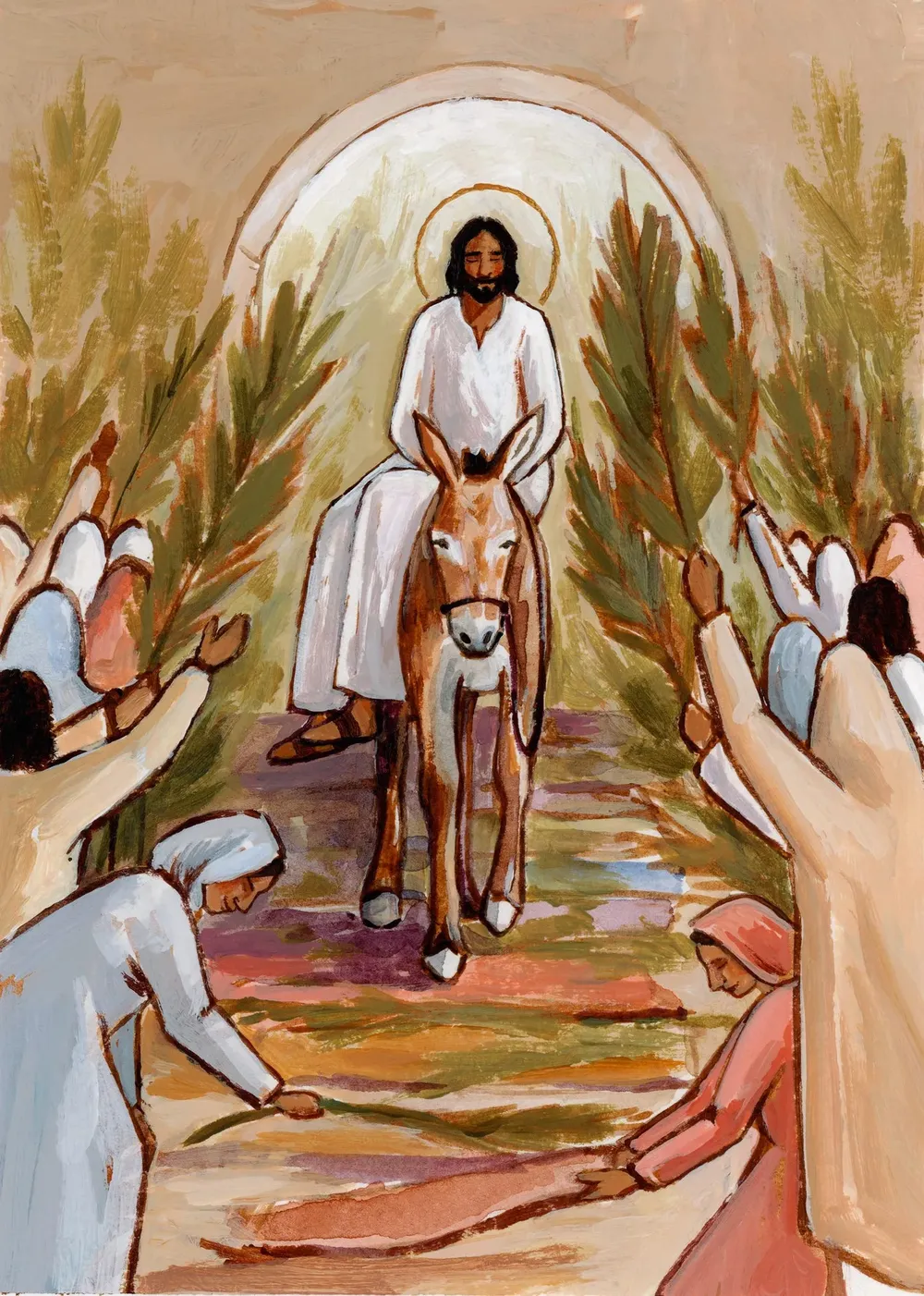Hosanna In The Highest, Palm Sunday Art Print - Image 2