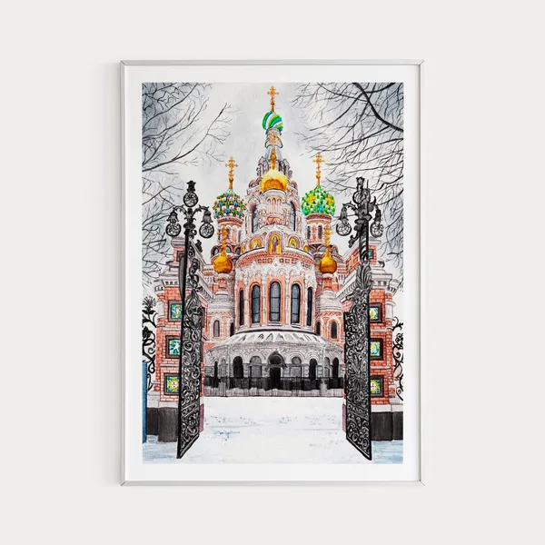 Church of the Savior on Blood, Saint Petersburg Poster