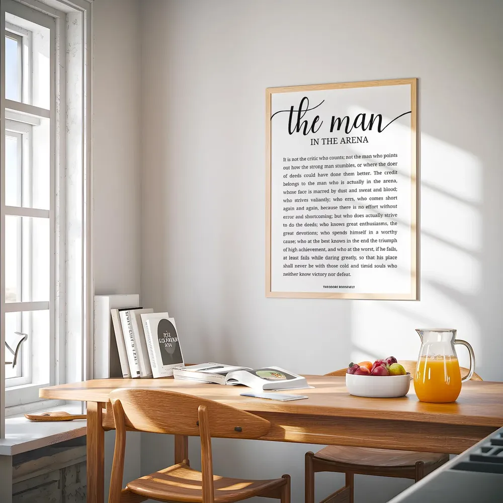 The Man In The Arena Art Print, Theodore Roosevelt - Image 3
