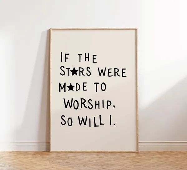 Psalm 148:3 Minimalist Christian Celestial Art Print