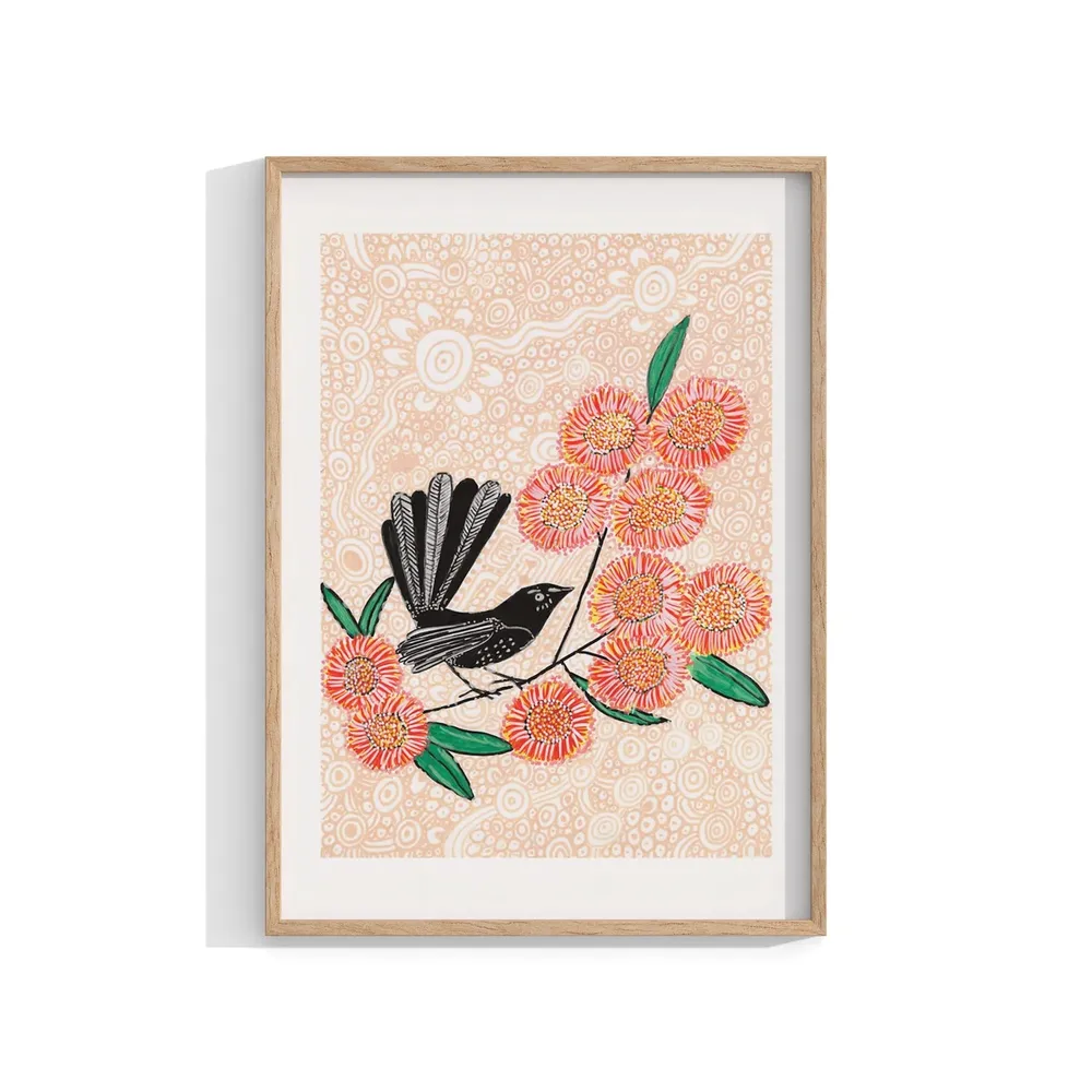 Aboriginal Bird Print, Contemporary Australian Art