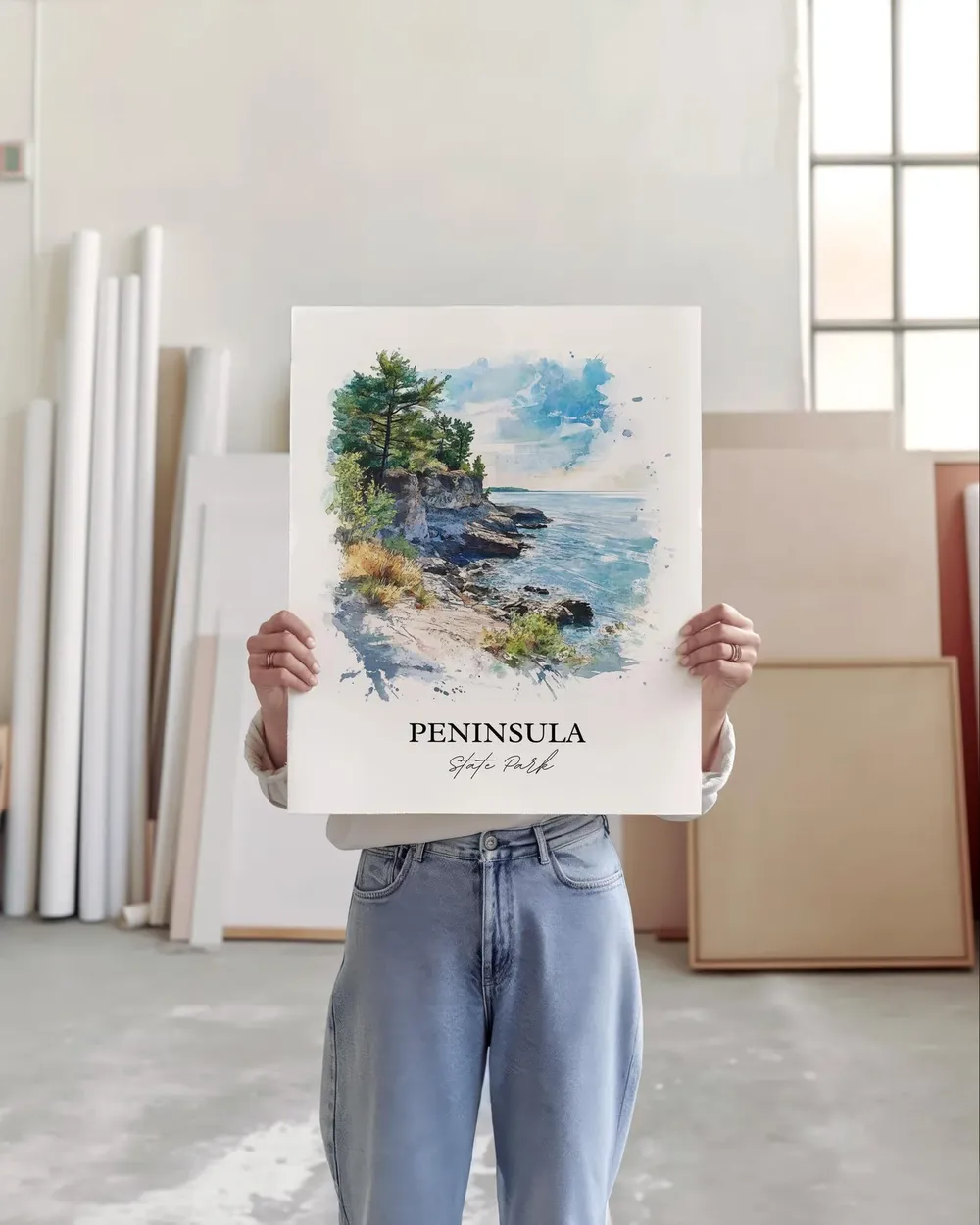 Peninsula State Park Travel Poster, Door County Wisconsin - Image 4