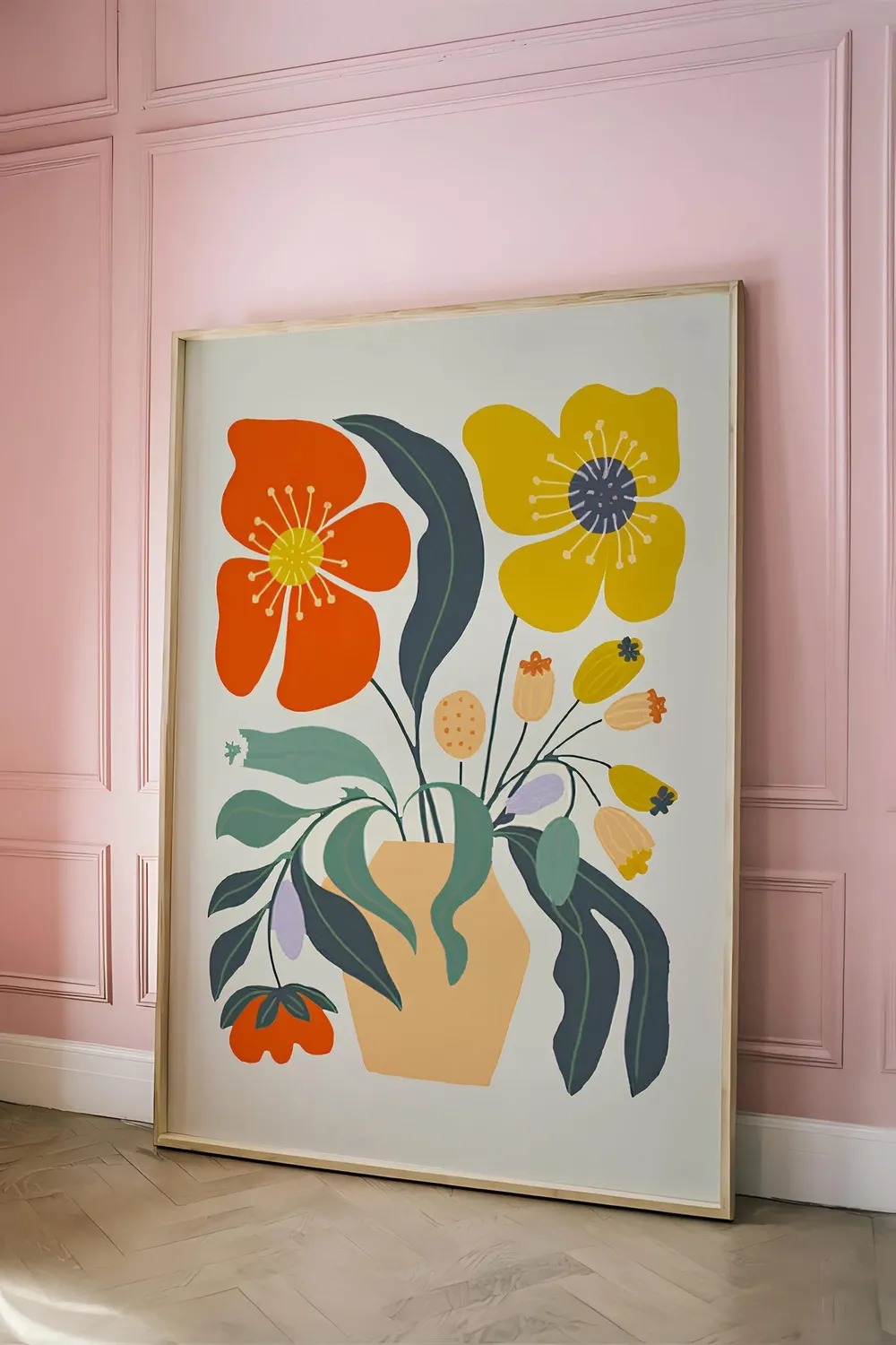 Dopamine Decor Wall Poster, Retro Funky Art Print