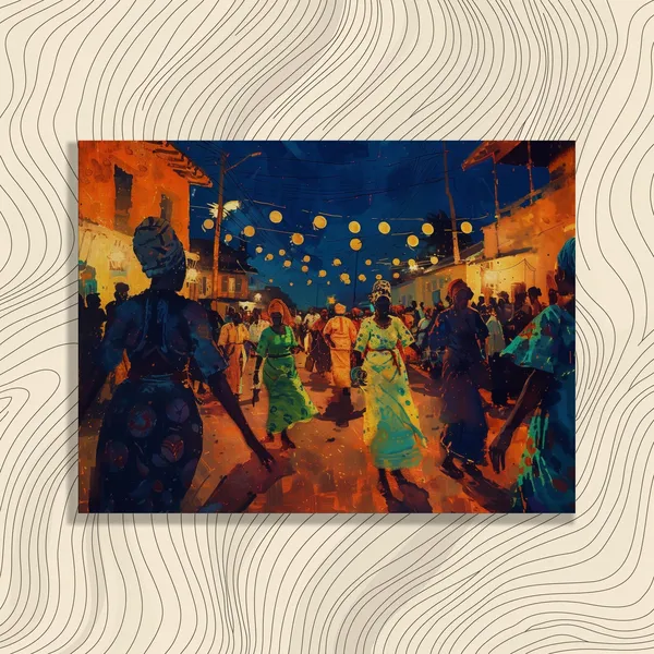 Togo Nostalgic Oil Painting Art Print