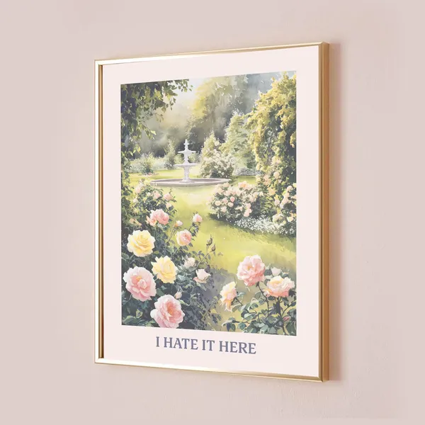 I Hate It Here Taylor Lyric Quote Art Print