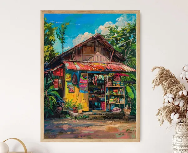 Filipino Sari-Sari Store Street View Art Print