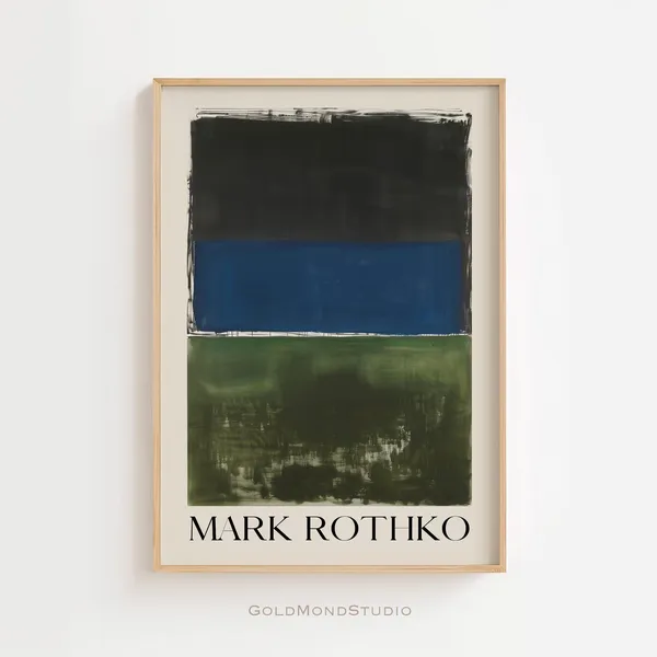 Mark Rothko Poster, Gallery Wall Art Print